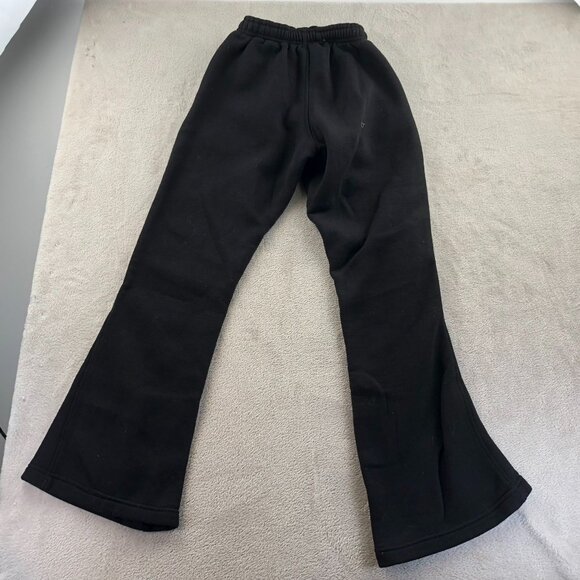 After The Saints Womens Sweatpants Size XS Black Pull On Streetwear Bootcut Y2K - Picture 11 of 11